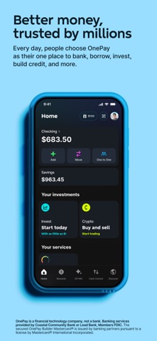 Скриншот OnePay – Mobile Banking 1